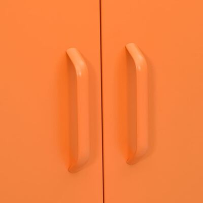 vidaXL Úložná skrinka oranžová 80x35x101,5 cm oceľ