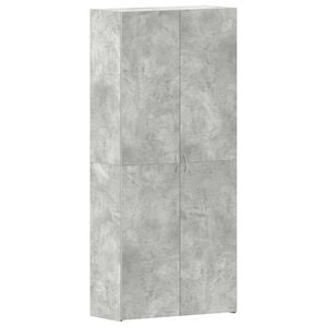 vidaXL Skriňa na top&aacute;nky 80 x 35.5 x 180 cm Kompozitn&eacute; drevo Siv&aacute;