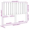 vidaXL Čelo postele medovo-hned&eacute; 125,5x4x100 cm mas&iacute;vna borovica