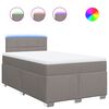 vidaXL Boxspring posteľ s matracom sivohned&aacute; 120x190 cm l&aacute;tka