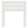vidaXL Zadné čelo s čelnou doskou Biela 90 cm Kompozitné drevo