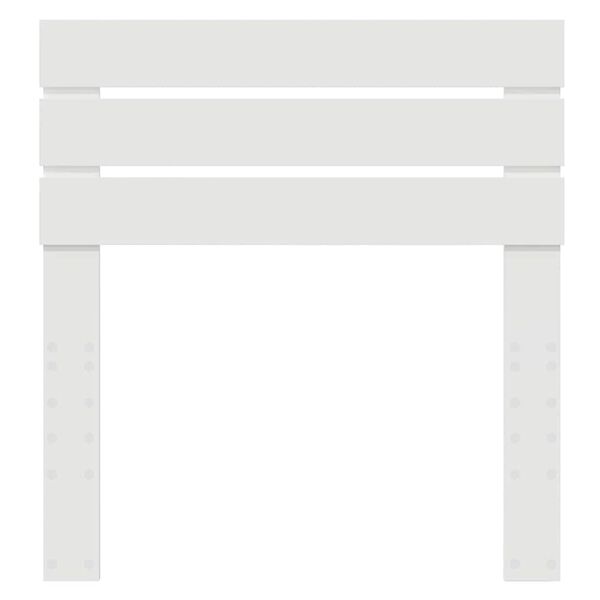 vidaXL Zadné čelo s čelnou doskou Biela 90 cm Kompozitné drevo