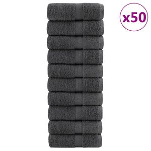 vidaXL Premium Žinky SOLUND 50 ks Antracit 15x21 cm 600 gsm