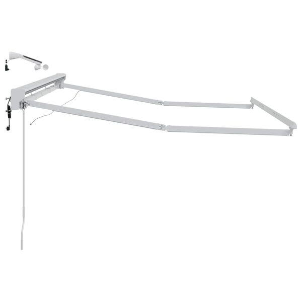 vidaXL Elektrick&aacute; Mark&iacute;za s LED Biely 2,5 x 2 m Hlin&iacute;k