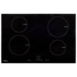 vidaXL Indukčn&aacute; varn&aacute; doska, 4 platničky, dotykov&aacute;, sklo 77 cm 7000 W