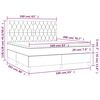 vidaXL Boxspring posteľ s matracom tmavohned&aacute; 160x200 cm l&aacute;tka