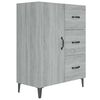 vidaXL Komoda siv&yacute; dub sonoma 69,5x34x90 cm kompozitn&eacute; drevo
