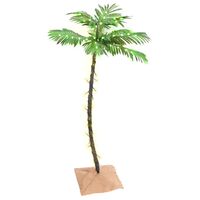 vidaXL LED strom s dizajnom palmy 72 teplých bielych LED 120 cm
