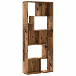 vidaXL Knižnica star&eacute; drevo 67x24x161 cm kompozitn&eacute; drevo