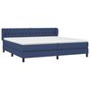 vidaXL Boxspring posteľ s matracom modrá 200x200 cm látka