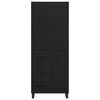 vidaXL Highboard so z&aacute;suvkou 2 pcs Čierny dub 69,5 x 34 x 180 cm