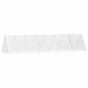 vidaXL Klietka pre sliepky Strieborn&aacute; 430 x 100 x 85 cm