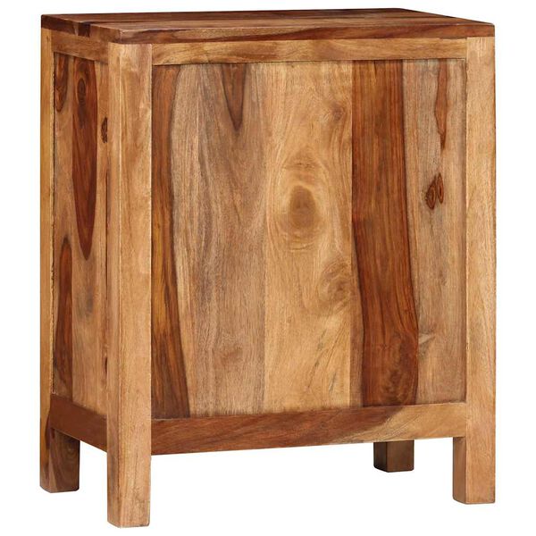 vidaXL Nočn&yacute; stol&iacute;k s 2 z&aacute;suvkami, dreven&yacute; mas&iacute;v ak&aacute;cia