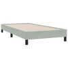 vidaXL Posteľný rám boxspring s matracom Svetlosivá 80x210 cm zamat