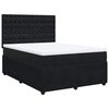 vidaXL Posteľn&yacute; r&aacute;m boxspring s matracom čierny 140x200 cm zamat