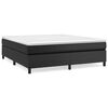 vidaXL Boxspring posteľ s matracom čierna 160x200 cm umel&aacute; koža