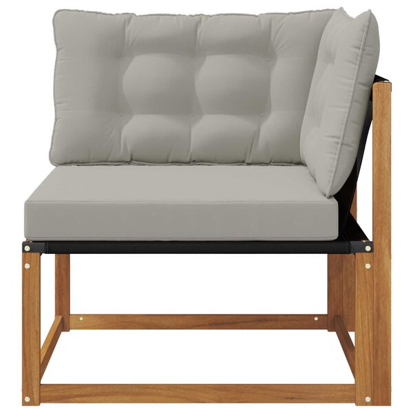 vidaXL Z&aacute;hradn&aacute; rohov&aacute; sedacia s&uacute;prava Pevn&eacute; ak&aacute;ciov&eacute; drevo Pr&iacute;rodn&aacute;