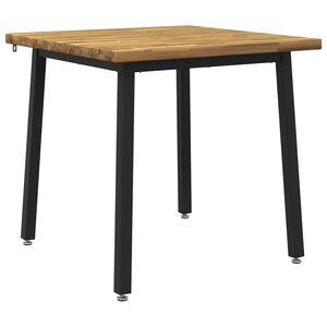 vidaXL 60 x 55 x 75 cm Pevn&eacute; ak&aacute;ciov&eacute; drevo Biela a čierna Obdĺžnikov&yacute;