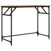 vidaXL St&ocirc;l dymov&yacute; dub 100x45x76 cm kompozitn&eacute; drevo a pr&aacute;&scaron;kovan&aacute; oceľ