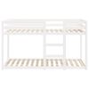 vidaXL Poschodov&aacute; posteľ biela 75x190 cm borovicov&yacute; mas&iacute;v