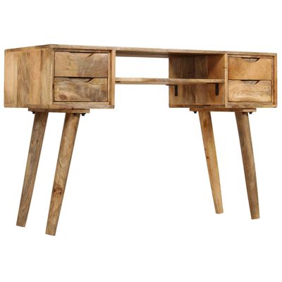 vidaXL Písací stôl z masívneho mangovníkového dreva 115x47x76 cm