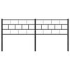 vidaXL Kovové čelo postele čierne 200 cm