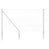 vidaXL Plot s podperou Strieborná 1,4 x 10 m Oceľ