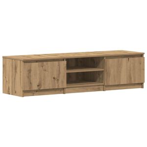 vidaXL TV skrinka Artisan Dub 140x40x36 cm Kon&scaron;trukčn&eacute; drevo