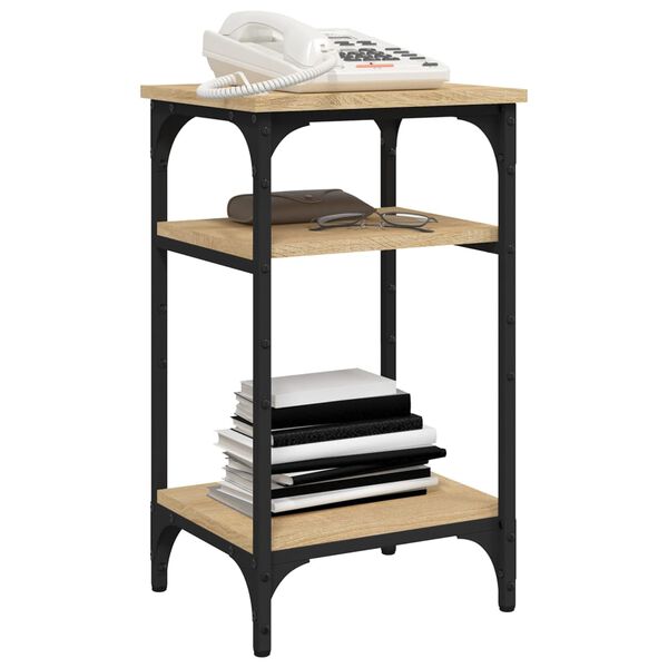 vidaXL Bočn&yacute; stol&iacute;k dub sonoma 35x30x60 cm spracovan&eacute; drevo