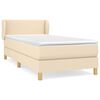 vidaXL Boxspring posteľ s matracom kr&eacute;mov&aacute; 100x200 cm l&aacute;tka