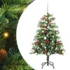 vidaXL Umel&yacute; vianočn&yacute; stromček Zelen&aacute; 150 cm PVC a kov