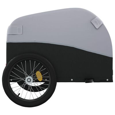 vidaXL Vozík za bicykel, čierno sivý 45 kg, železo