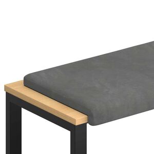 vidaXL Vank&uacute;&scaron; na lavičku Zamat Tmavosiv&aacute; Hĺbka 35 cm