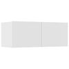 vidaXL TV skrinky 4 ks biele 80x30x30 cm spracované drevo