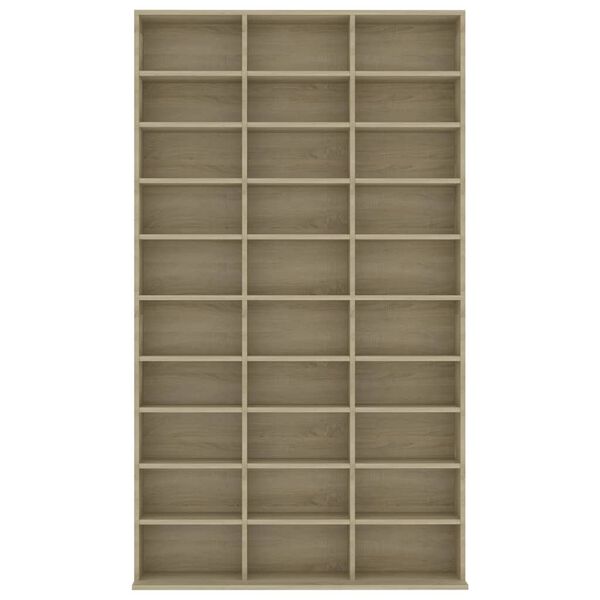 vidaXL Skrinka na CD, dub sonoma 102x16x177,5 cm, kompozitn&eacute; drevo