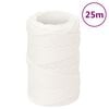 vidaXL Lodn&eacute; lano biele 2 mm 25 m polypropyl&eacute;n