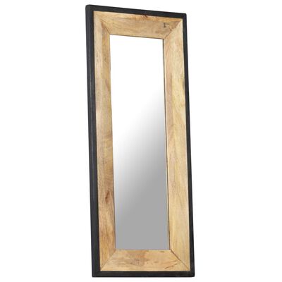 vidaXL Zrkadlo 110x50 cm masívne mangovníkové drevo