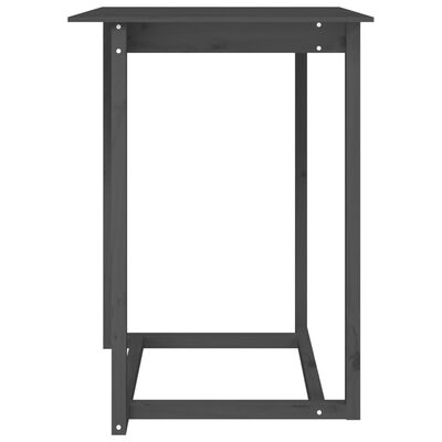 vidaXL Barový stolík sivý 80x80x110 cm borovicový masív