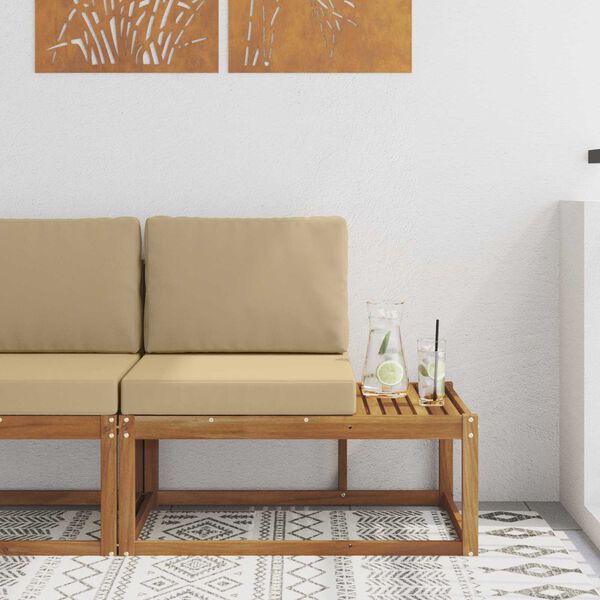 vidaXL Vonkaj&scaron;ia koncov&aacute; pohovka s vank&uacute;&scaron;om Pr&iacute;rodn&aacute; 91 x 63 x 73 cm