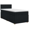 vidaXL Posteľ boxspring s matracom Čierna 100 x 200 cm L&aacute;tka
