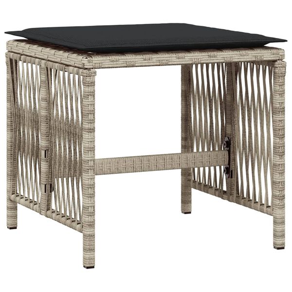 vidaXL 11-dielna z&aacute;hr. jed&aacute;lensk&aacute; s&uacute;prava vank&uacute;&scaron;e svetlosiv&aacute; polyratan