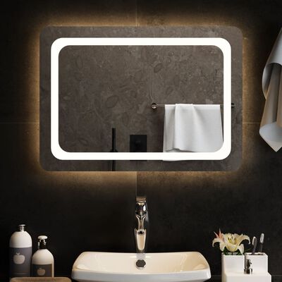 vidaXL LED kúpeľňové zrkadlo 70x50 cm