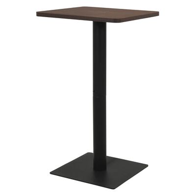 vidaXL Bistro stolík, farba tmavého jaseňa 60x60x107 cm