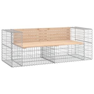 vidaXL Z&aacute;hradn&aacute; lavica gabi&oacute;nov&yacute; dizajn 184x71x65,5 mas&iacute;vna borovica