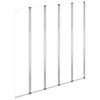 vidaXL Sprchová zástena 120x140 cm tvrdené sklo priehľadná