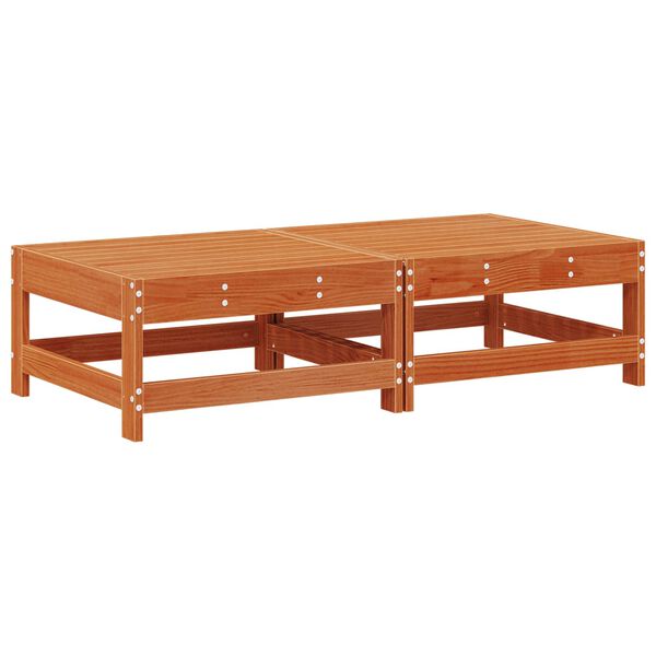 vidaXL Z&aacute;hradn&aacute; podnožka Mas&iacute;vna borovica Voskov&aacute; Hned&aacute;