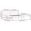 vidaXL Posteľný rám borovicový masív 180x200 cm biely Super King
