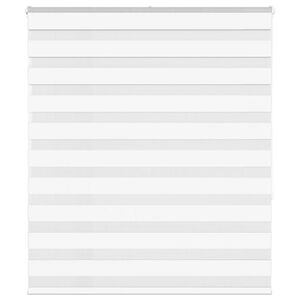 vidaXL Zebra roleta biela 130x150 cm &scaron;&iacute;rka l&aacute;tky 125,9cm polyester
