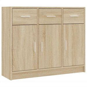 vidaXL Komoda dub sonoma 91x28x75 cm kompozitn&eacute; drevo