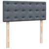 vidaXL Posteľn&yacute; r&aacute;m boxspring s matracom tmavosiv&yacute; 90x190 cm zamat